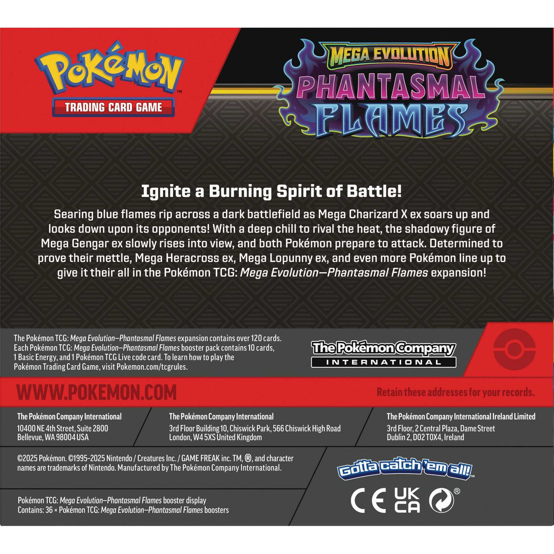 Pokémon TCG: Mega Evolution Phantasmal Flames - Booster Display CDU (36)