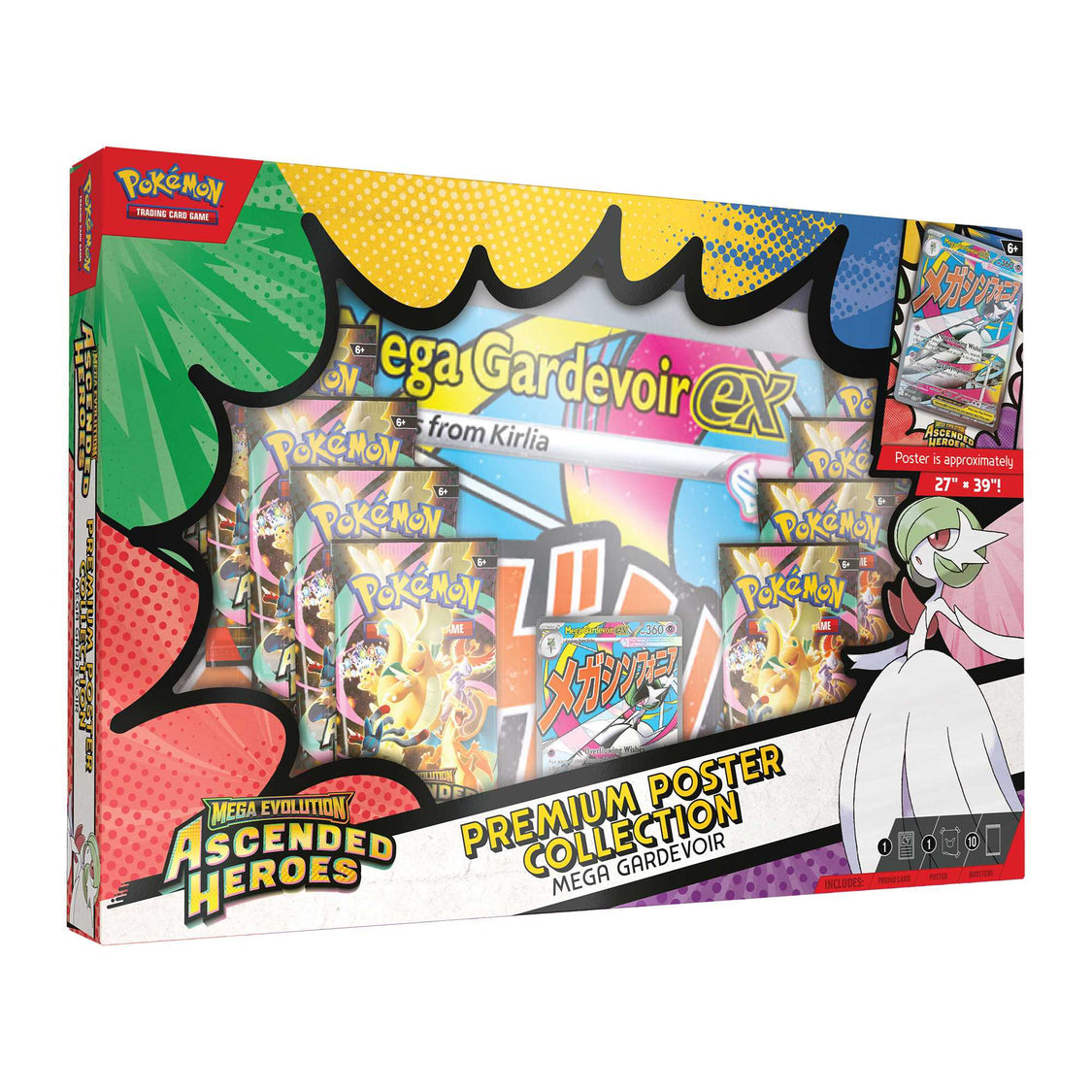 Pokémon TCG: Mega Evolution Ascended Heroes - Premium Poster Collection - Mega Gardevoir ex